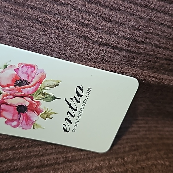 Entro Plus Brown Button Down Ribbed Shacket - Picture 5 of 9